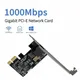 10M/100M/1000Mbps Network Card Gigabit Ethernet PCI Express Network Card RJ45 LAN Adapter PCI-E