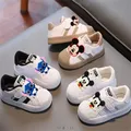 Disney Mickey Mouse Toddler Children Sneakers Boys Sports Shoes Tennis Sneaker Soft Girl White Flats