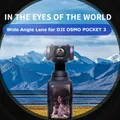 Wide Angle Lens for DJI OSMO Pocket 3 Anti Distortion Multi-layer Coated Optical Glass 10x Macro