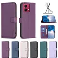 Custodia in pelle con fibbia magnetica a portafoglio semplice per Motorola G84 5G E13 4G Edge 40 5G Edge 40 Neo G24 G73 5G G54 5G G04 Cover