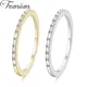 Trumium Half Eternity Rings for women Baguette Cubic Zircon Anniversary Ring Minimalist Bridal