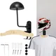 Motorcycle Helmet Rack 180° Rotation Heavy Duty Wall Mounted Helmet Storage Stand Keys Jacket Hanger