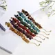 Natural Colorful Gravel Stone Beads Bracelets For Women Charm Trendy Irregular Crystal Bead Link