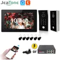 Jeatone Tuya Smart Wireless WiFi IP POE Switch videocitofono 10 "Touch Screen campanello citofono