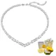 New Necklace Mesmera Mixed Cut White Necklace Women's Jewelry Gift Free Delivery