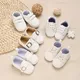 Baby baptism Shoes For Boy Newborn White Baby Causal Shoes Soft Sole Antiskid Baby Boy Shoes Toddler