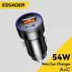 Essager 54W USB Car Charger 5A Fast Charing QC 3.0 PD 3.0 SCP AFC USB Type C Car Phone Chargers For