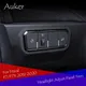 Car Head Lamp Light Switch Headlight Adjustment Knob Panel Control Protective Trim Styling For