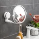 360°rotating Folding Makeup Mirror Wall-mounted Installation-free Round Wall-mounted Shaving Mirror