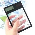 8 Digit Touch Screen Ultra slim Transparent Solar Stationery Clear Scientific Calculator use for