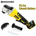 Brushless Angle Grinder Fit For Dewalt 18V 20V Battery 4 Gears Speed 125mm M14 Electric Cordless