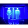 Servizi igienici servizi igienici Display LED Neon Sign-3D intaglio Wall Art per casa camera
