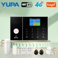 Security Alarm System 4G Wireless Smart Home WiF Home Alarm Kit With Siren PIR Motion Sensor Support