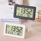 Mini Digital Clock Temperature Humidity Portable Watch Clock Thermometer Hygrometer 12/24 Hours