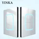 YINKA Tempered Glass Panel Acrylic Button Light Switch 1 2 3 4 Gang/2 Way LED Indicator Light EU
