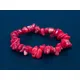 Red coral bracelet natural gemstone bracelet healing crystal jewelry