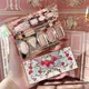 Flower Knows Strawberry Rococo Eyeshadow Pressed Glitter 5 Color Eye Shadow Creamy Texture Natural