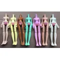 Colorful Slim Doll Body Joints Movable 15cm Body Figures Green Pink Yellow White Jade Brown Beige