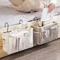 Baby Bed Side Pouch Nappy Holder Crib Storage Organizer Bedside Storage Bag Hanging Caddy Bedside