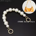 35CM/50CM Pearl Bag With Handbag Chain Hand Carry Short Shoulder Strap White Large Pearl Mobile