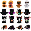 15CM Ty Beanie Boos Big Eyes Reversible Ghost Bat Monster Mummy Spider Black Cat Plushie Doll Toys