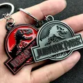 Jurassic Park Dinosaur Key Chain Jurassic World Pendant Metal Keyrings Holde For Women Men Chaveiro