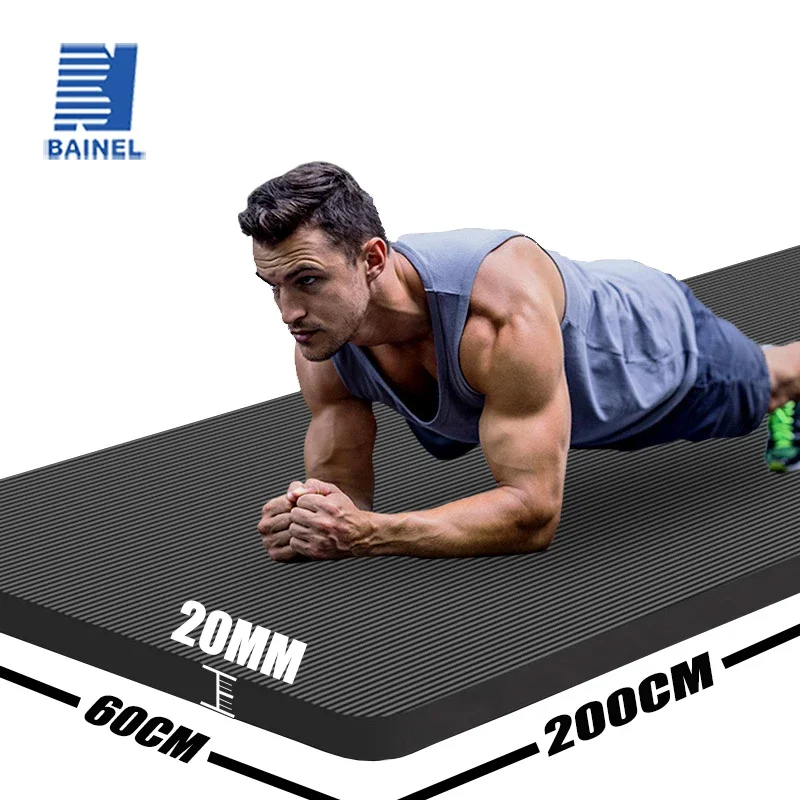 2Meter Longer Yoga Mat Super Large Lengthened Yoga Mat Men's Special High Quality Fitness Pilates Exercise Healthy Fitness Mat