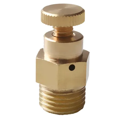 BSPP 1/8" 1/4" 3/8" 1/2" BSPP Male Thread Manual Exhaust Valve Air Release Vent Safety Valve Nozzle Heating Ventilation