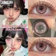 YIMEIXI 1 Pair New Myopia Lenses Colored Contact Lenses with Degree Natural Lenses Pink Eye Lenses