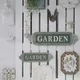 Outdoor Vintage Wall Art Decoration Wood Carving 3D Creative Garden Name Plate Wall Hangings Garden