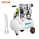 VEVOR Silent Air Compressor 9/25/30L Portable Oil-free Air Compressor Pump Safe Solenoid Valve