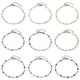 1pc 304 Stainless Steel Bracelet Silver Color Handmade Link Chain Multicolor Enamel Bracelets Women