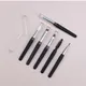 Transparent Portable Spiral Tower Shape with Dust Cover Lip Brush Eyebrows Eyelashes Brush Eyeliner