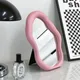 Irregular Oval Aesthetic Mirror Ins Full Body Mirror Decorative Wall Interior Mirrors Girls Room