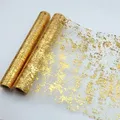 Golden Table Runner Wedding Decoration Gold Table Runner Party Goldfoil Mesh Rose Silver Sequin Thin