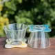 Transparent Reusable Coffee Filter Cup，Pour Over Coffee Maker Coffee Dripper for Home Cafe