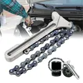 High Quality Adjustable Car Engine Oil Filter Chain Grip Wrench Spanner Remover Tools Plier Car