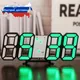 Digital Table Clock Desktop Wall LED Light Alarm Clock INS Digital Antique Style 3d Wall Clock with