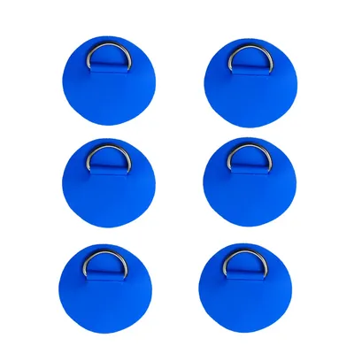 6.5CM D-Ring Patch for Inflatable Boat Kayak Dinghy SUP D-Ring PVC Patch Stand-Up Paddleboard Canoe Rafting Rope Ring Patch