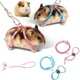 Hamster Small Pet Harness With Bell Adjustable Pet Rat Mouse Hamster Harness Rope Vest Leash