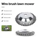 Steel Wire Grass Trimmer Head Garden Weed Wheel Brush Lawn Mower Brush Cutter Garden Power Tools