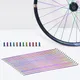 36 Pcs Bike Spokes With Nipples Bicycle 14 Guage Rainbow Spokes Bike Repair Replacement Tool