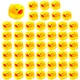 60-300pcs Squeaky Rubber Duck Duckie Float Bath Toys Baby Shower Water Toys for Swimming Pool Party