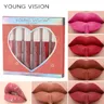 YOUNG VISION 6-color set lip gloss non stick cup 1 shiny lip gloss+5 matte lip gloss set