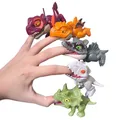 Jurassic Dinosaur Park Action Figures Finger-biting Mini Toys Backpack Pendant Snap Squad T-rex Dino