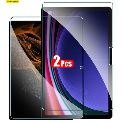 2Pcs For Samsung Galaxy Tab S9 S8 Plus Ultra Tempered Glass Screen Protector For Samsung Tab S8 S9