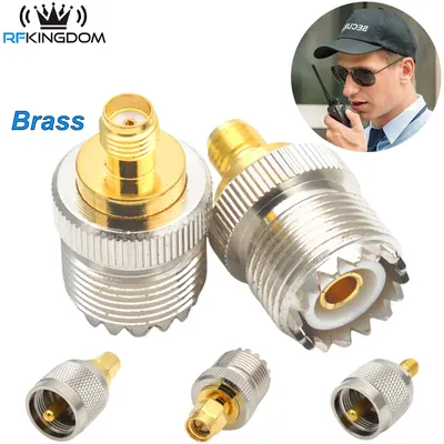 1PC UHF Female to SMA Female Adapter RF Coaxial Coax Adapters UHF to SMA Male Connector SO239 for CB Radio Ham Station