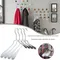 5/10/15pcs Non-slip Clothes Hangers Korean High-end Traceless Black White Clothes Drying Rack Coats