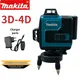 Makita 3D-4D 16Lines Laser Level 12V MAX CXT XPT Lithium-Ion Self-Leveling 360° 3-Plane Green Laser
