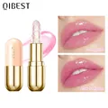 QIBEST Glitter Pearlescent Diamond Lipstick Transparent Color Change Lipstick Moisturize Lip Balm